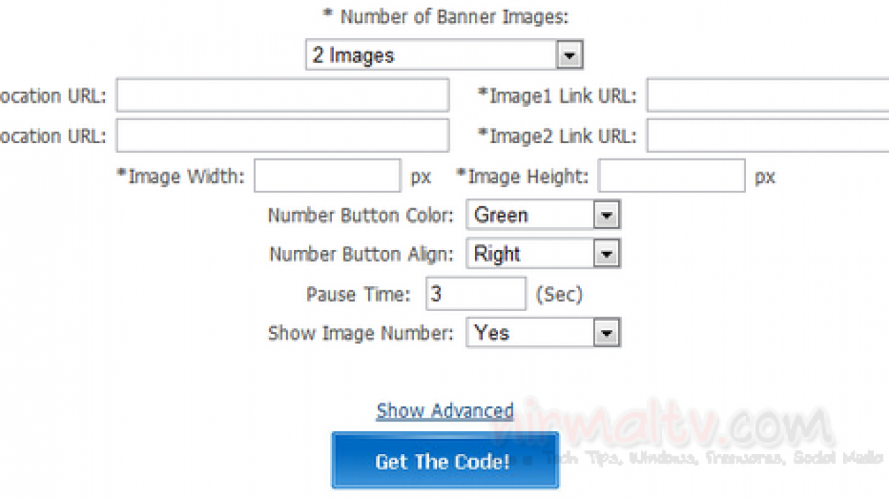 Create An Image Slideshow For Your Website With Switch Banner