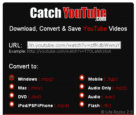 Captura Youtube Catch Youtube
