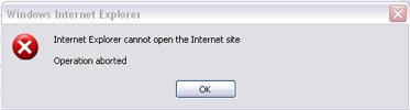 Internet Explorer Error