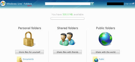 Windows Live Folders