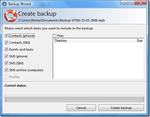 backup