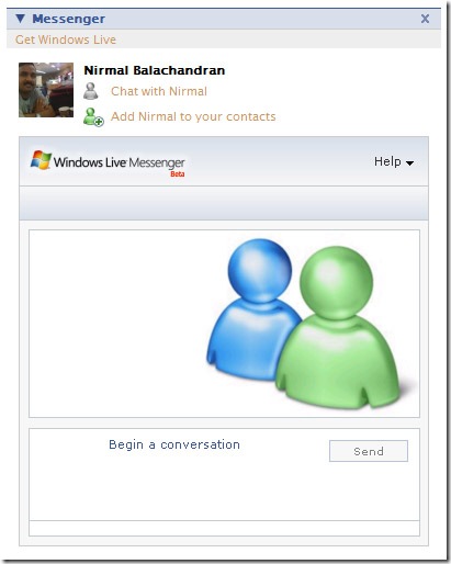 Add Windows Live Messenger to