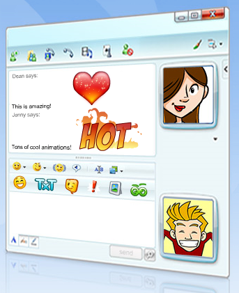 emoticons for msn live messenger. Yahoo or MSN messenger.