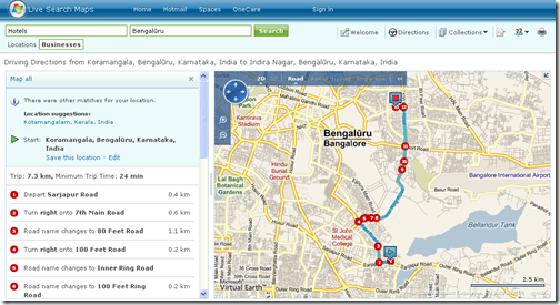 driving directions toer instructie