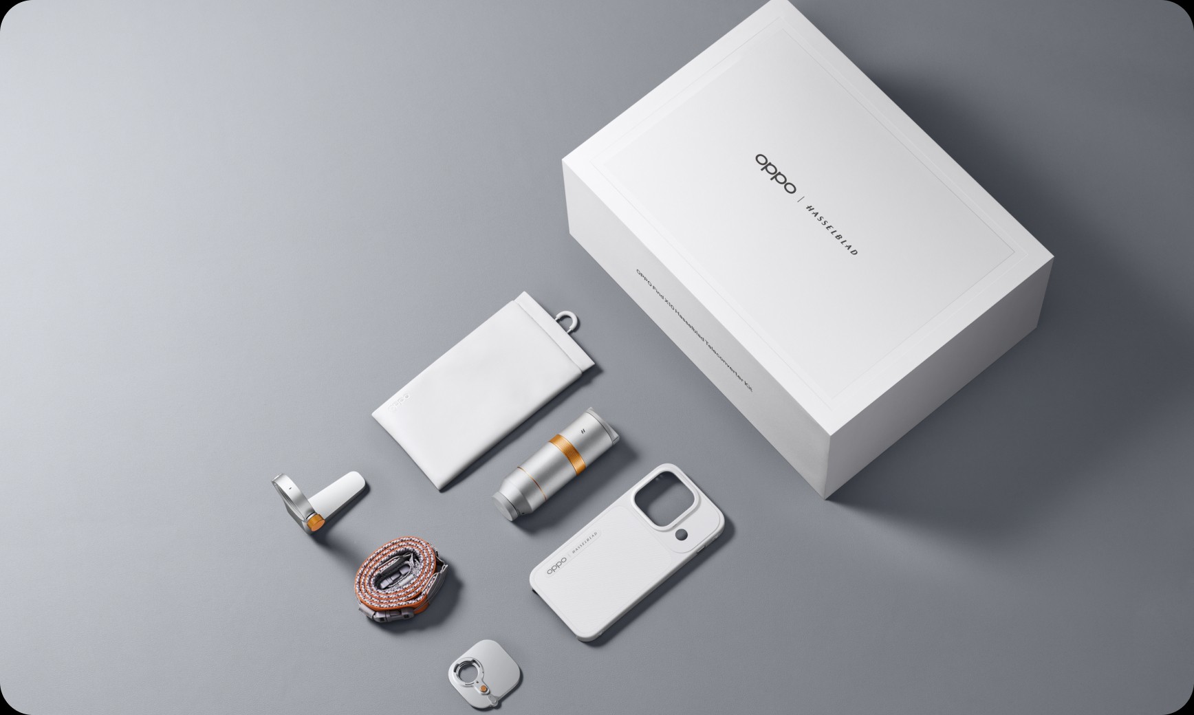 OPPO Find X10 Hasselblad Teleconverter Kit contents