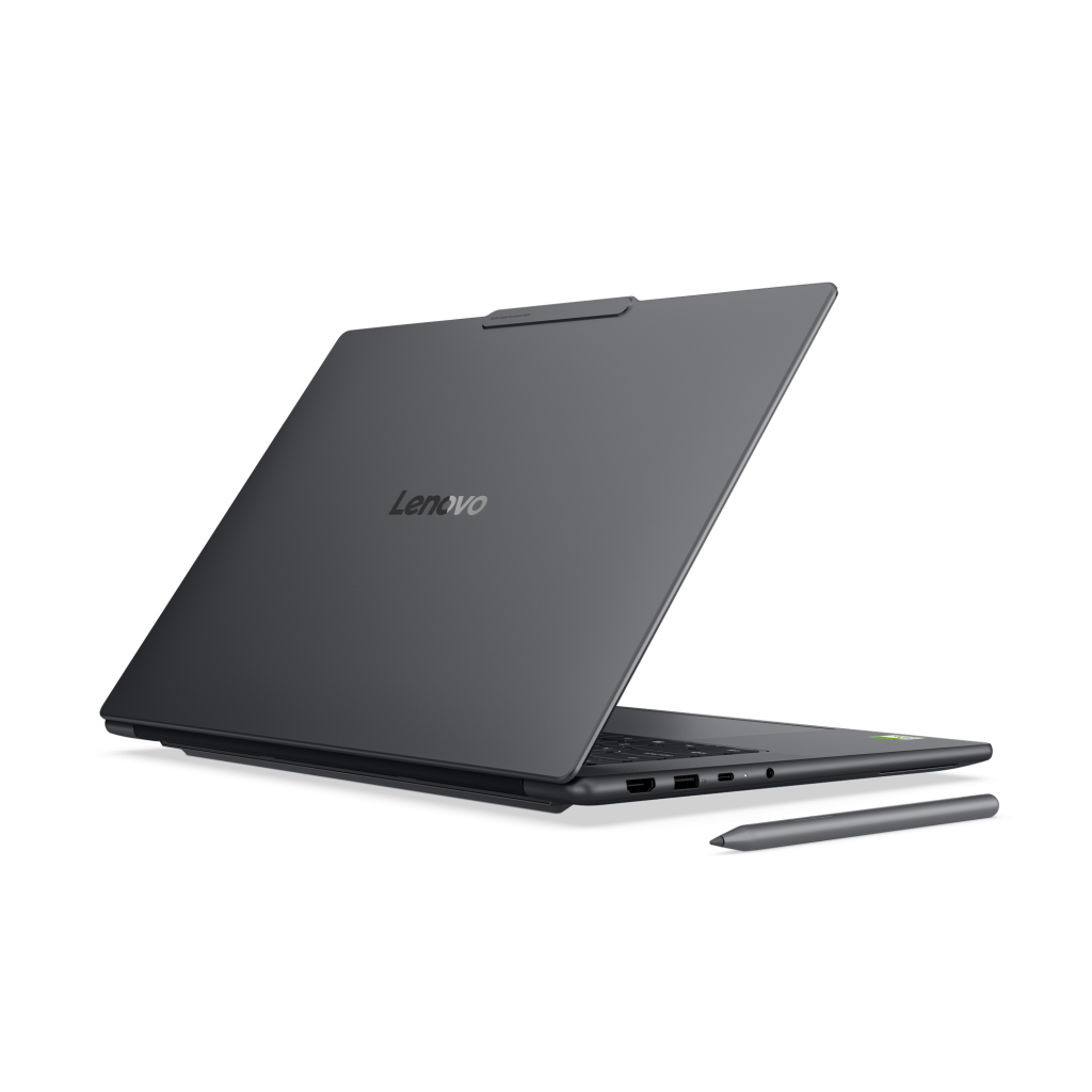 Lenovo Yoga laptop rear lid with Yoga Pen