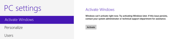 Activate PC