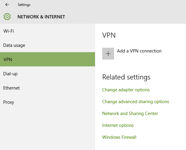 Add a vpn windows 10