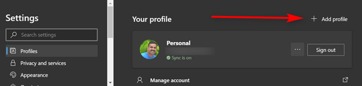 Create Multiple User Profiles in Microsoft Edge