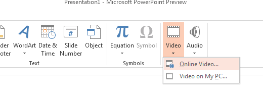 Add videos in Powerpoint