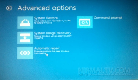 Advanced recovery options