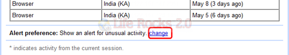 Alert preference
