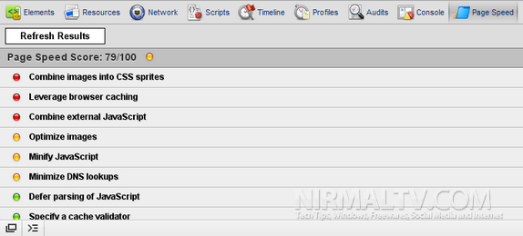 Analyze Page Speed