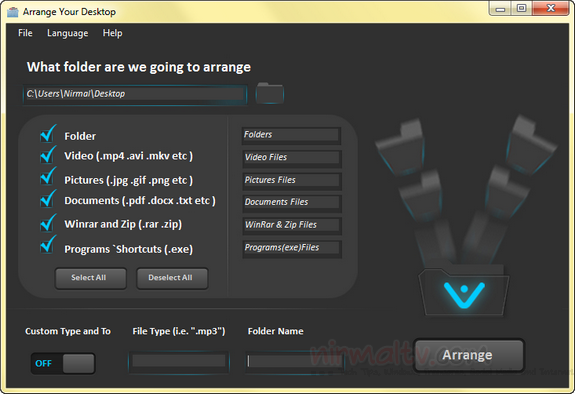 Arrange Desktop