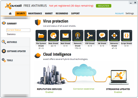 Avast! 8 free AV