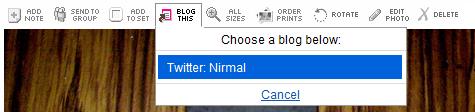 Blog this option