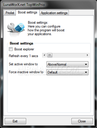 Boost Settings