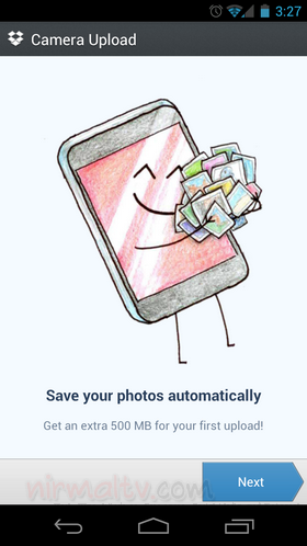 Camera Upload new