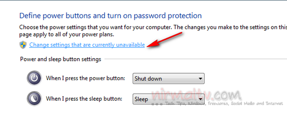 Change settings