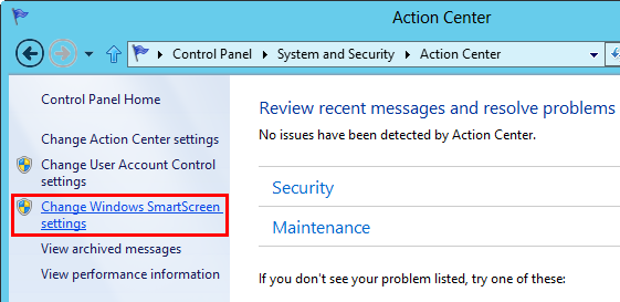 Change smartscreen