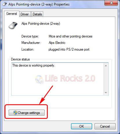 Change settings
