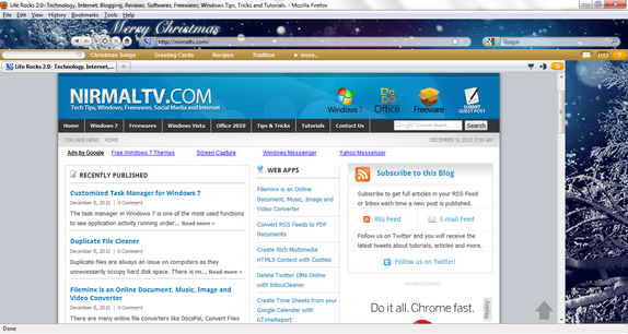 Christmas theme Firefox_1