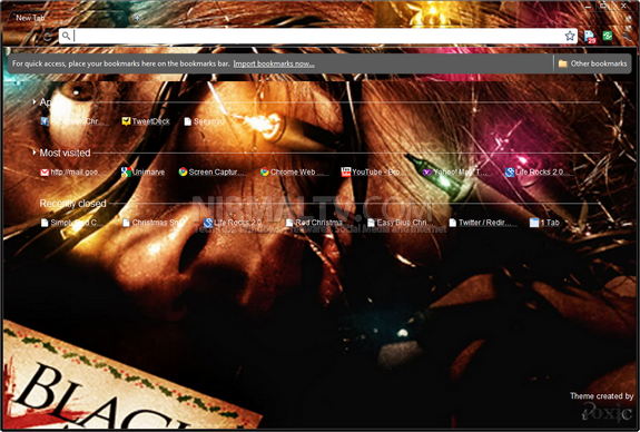 Christmas themes for Chrome 5