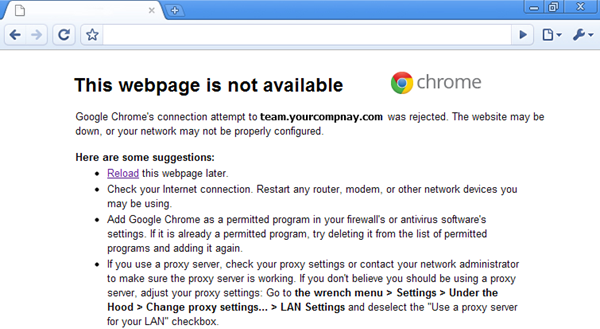 Chrome webpage note available