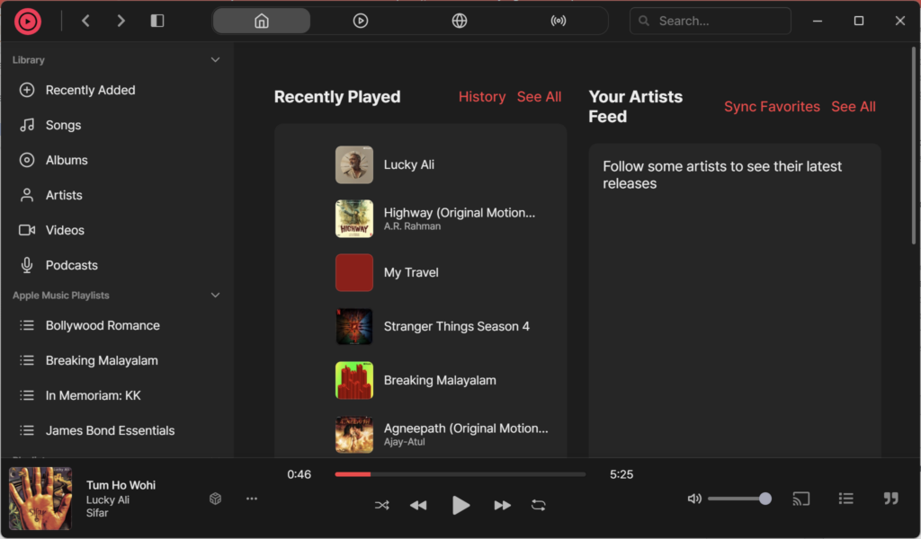 Apple Music app for Windows 11