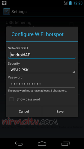 Configure WiFi Hotspot
