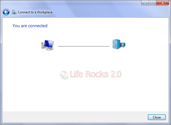 Connected to VPN