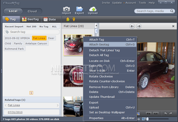 Context menu