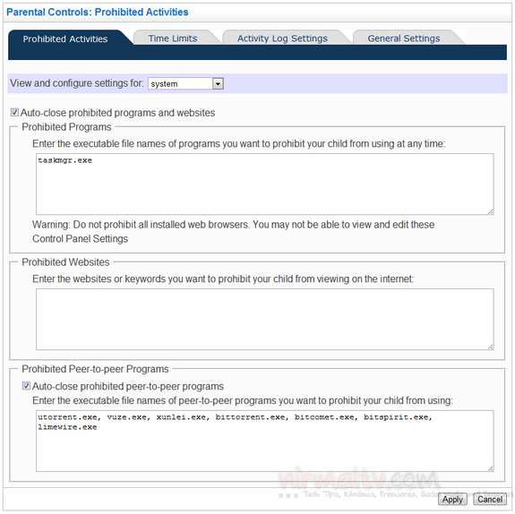 Control activities