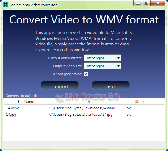 Convert to WMV