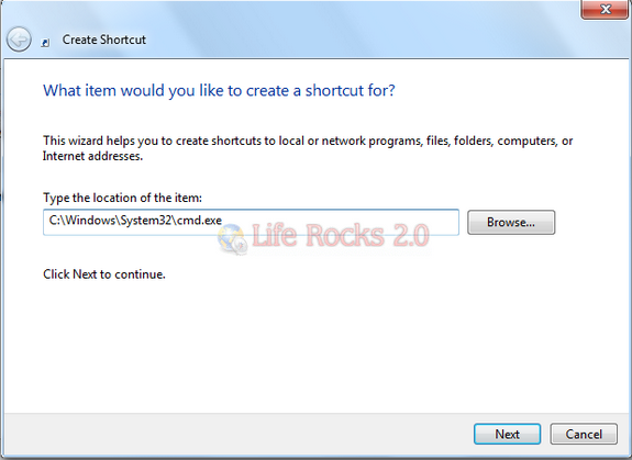 Create Shortcut