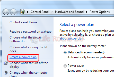 Create a Power Plan