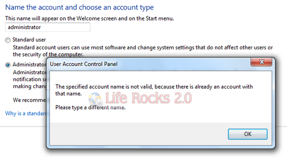Create an Admin account