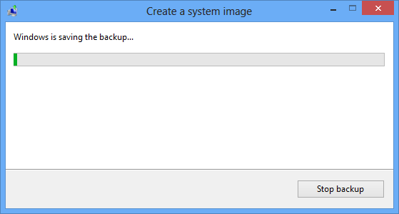 Creating backup