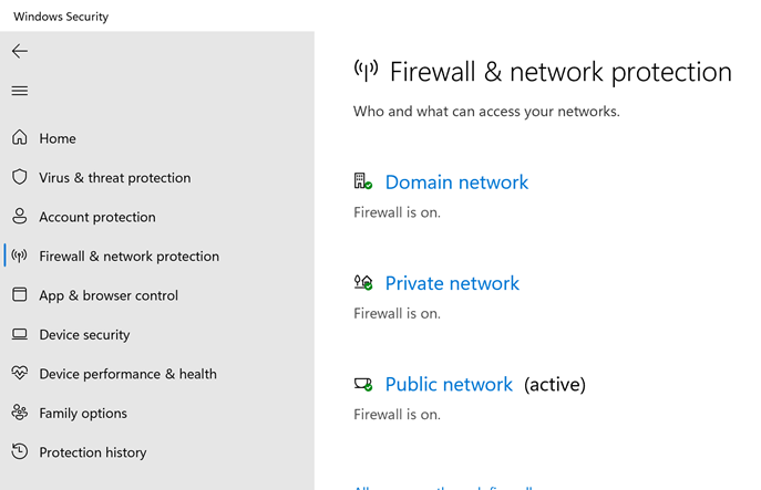 Current network