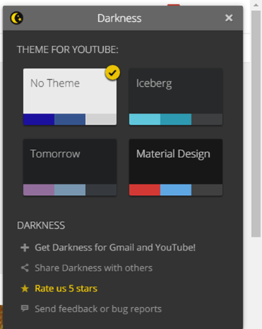 Dark theme
