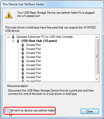 Disable notifications