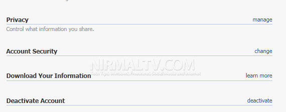 Download Facebook Information