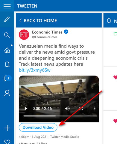 Download Twitter Videos