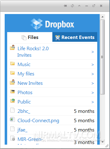 Dropbox app