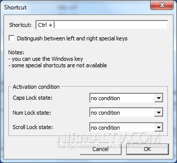 Edit Shortcut