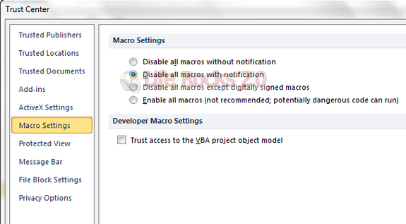 Enable Macros
