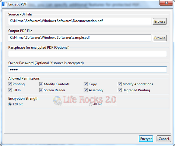 Encrypt PDF