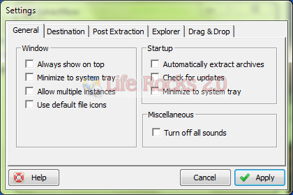 ExtractNow Settings