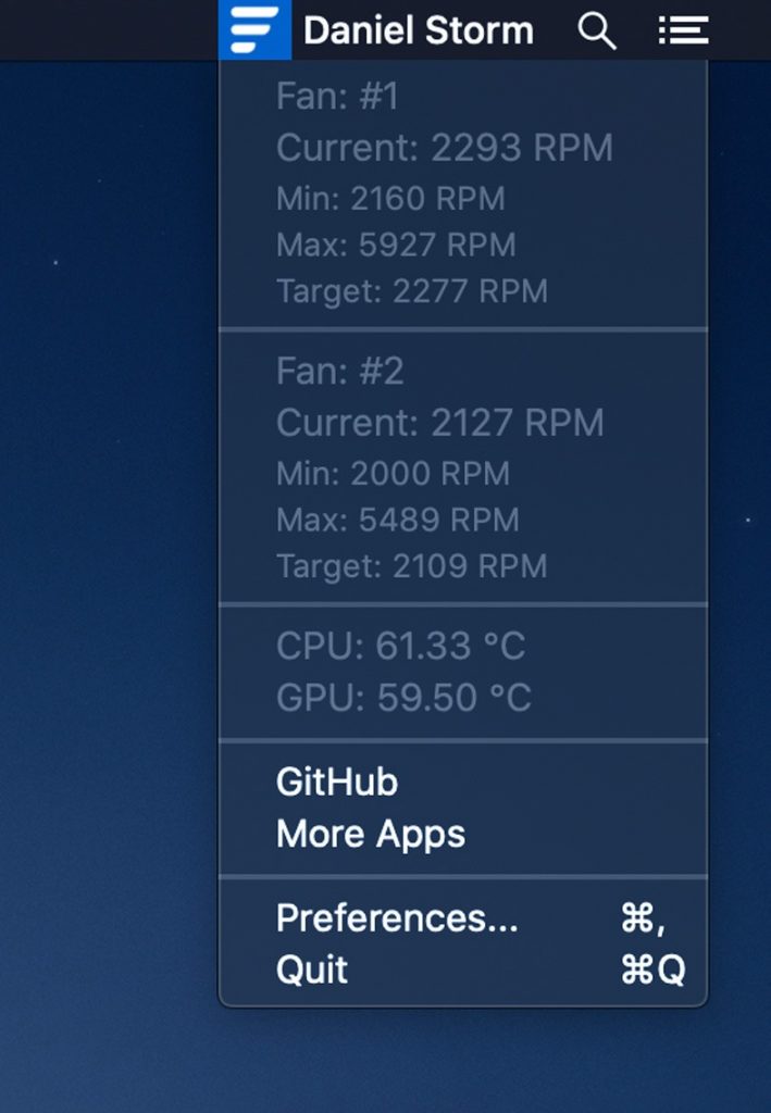 Check CPU Temp and Fan Speeds