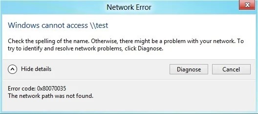 Not able to Connect to Network Drive
